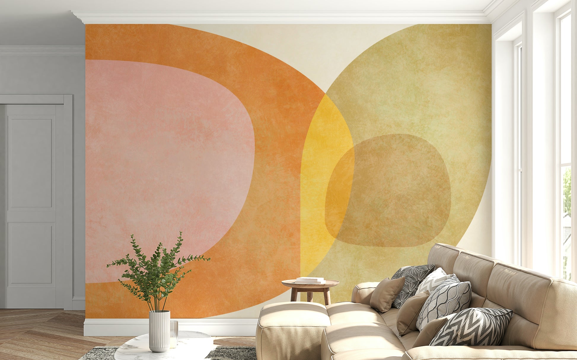 A classic abstract design wallpaper for walls.