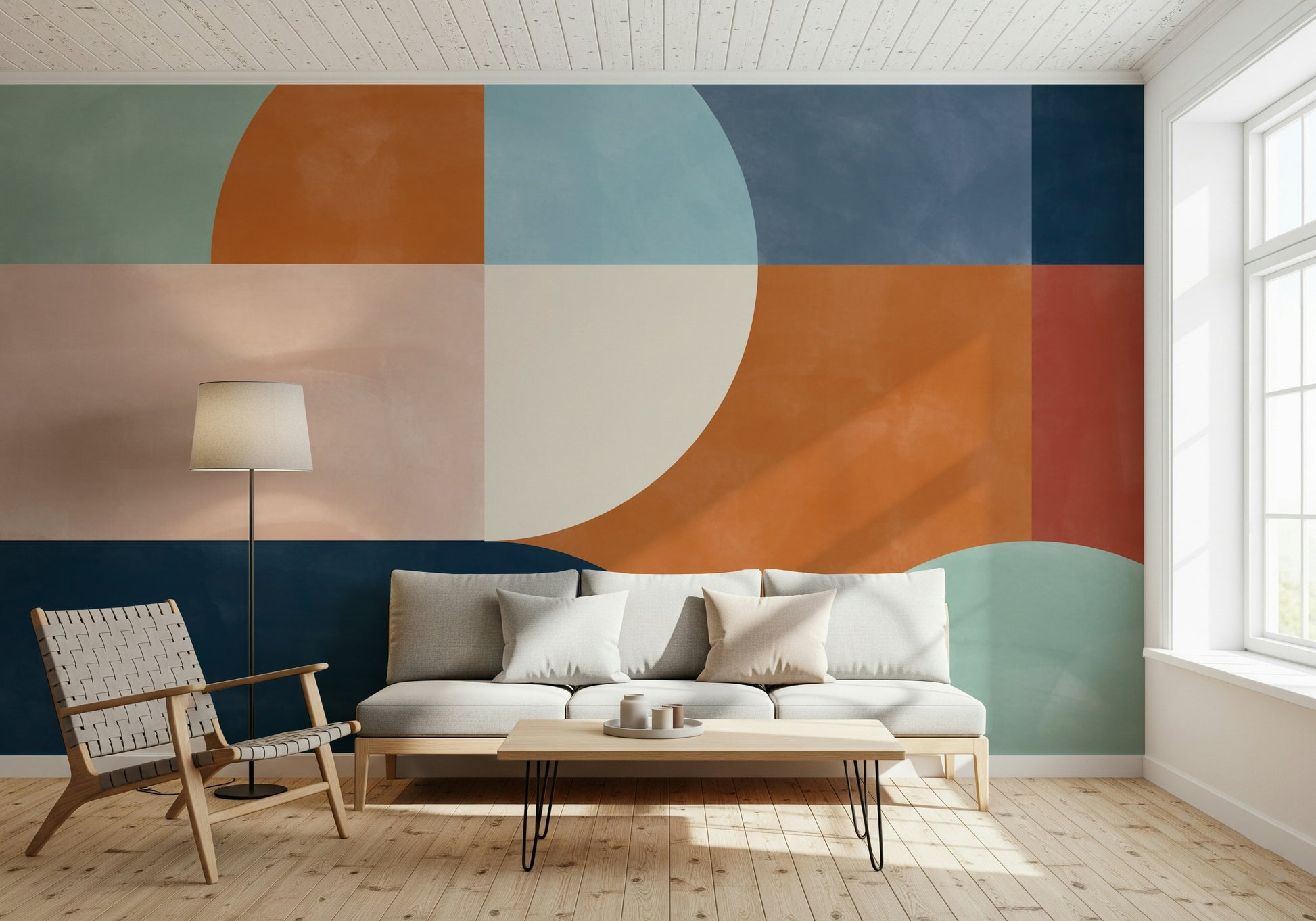 A serene minimalist design wall mural for your decor.