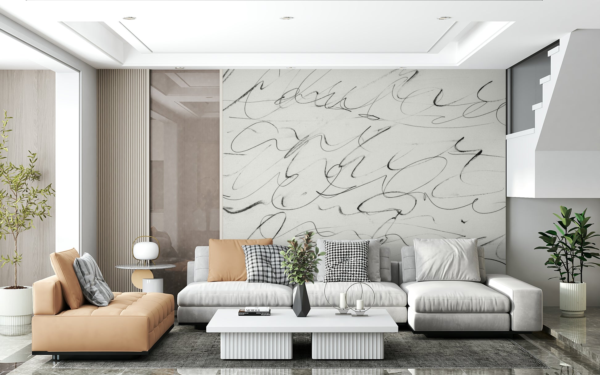 A classic abstract design wallpaper for walls.