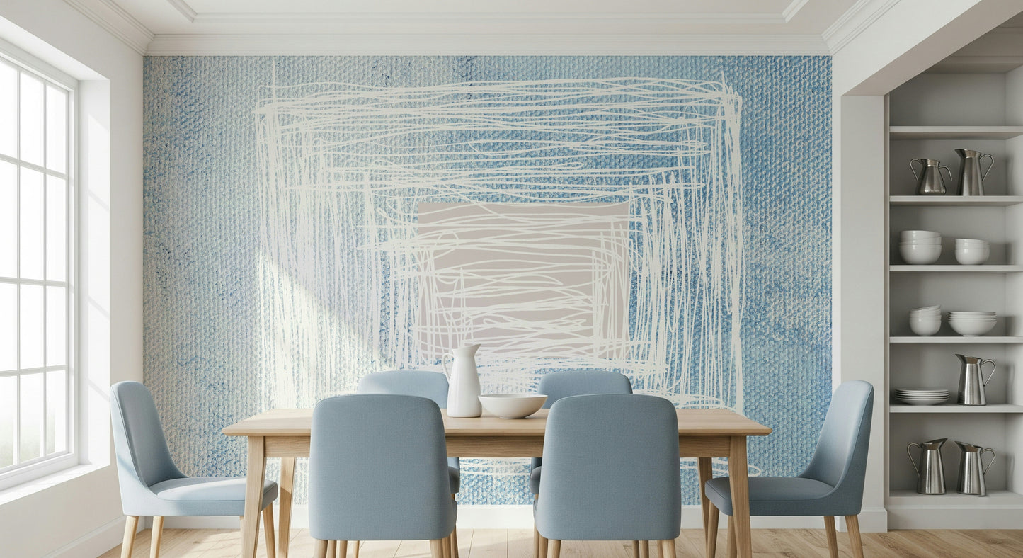 A beautiful modern art wall mural of delicate textures.