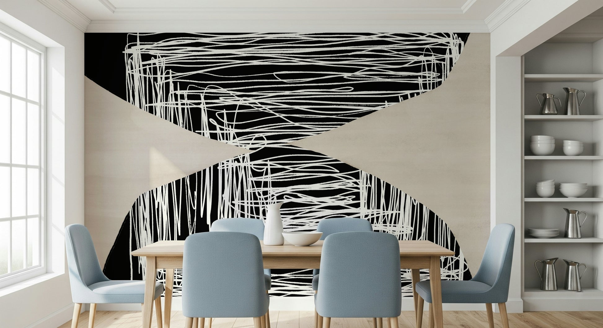 A classic abstract design wallpaper for walls.