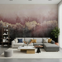 An artistic nature inspired mural for home decor.