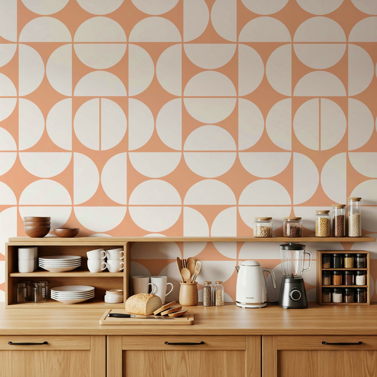 A classic abstract design wallpaper for walls.