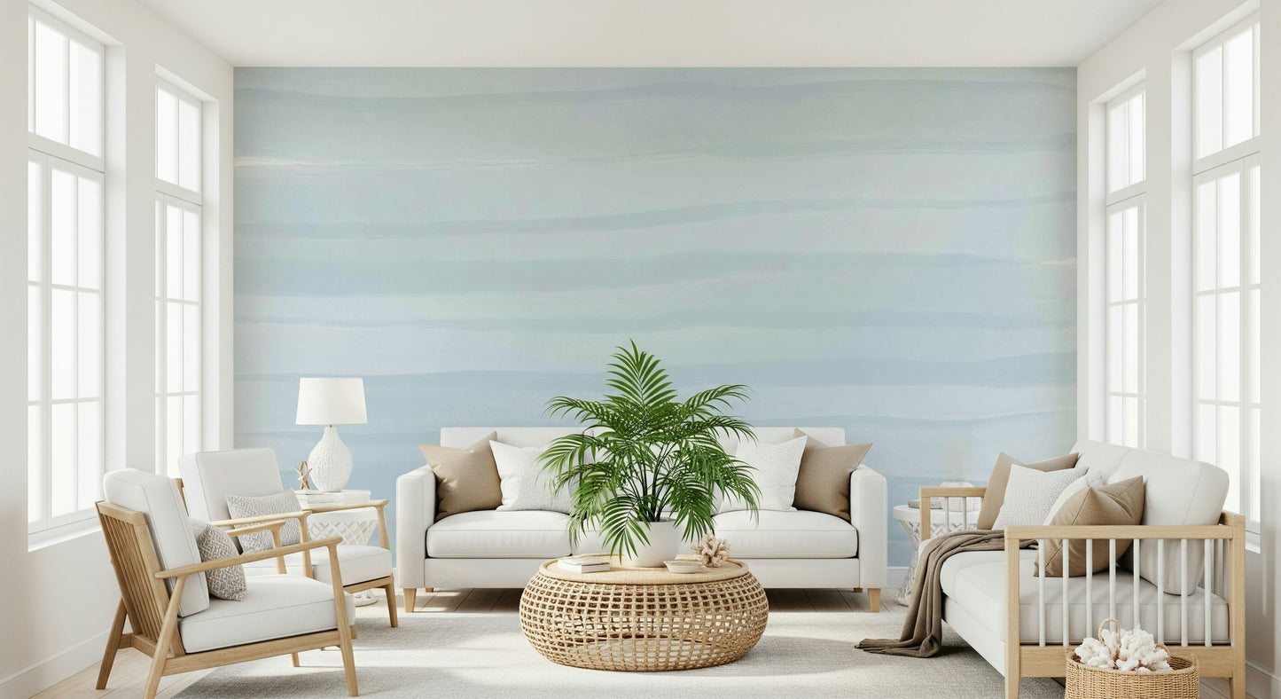Soft Blue Tide Wall Mural - 2749518
