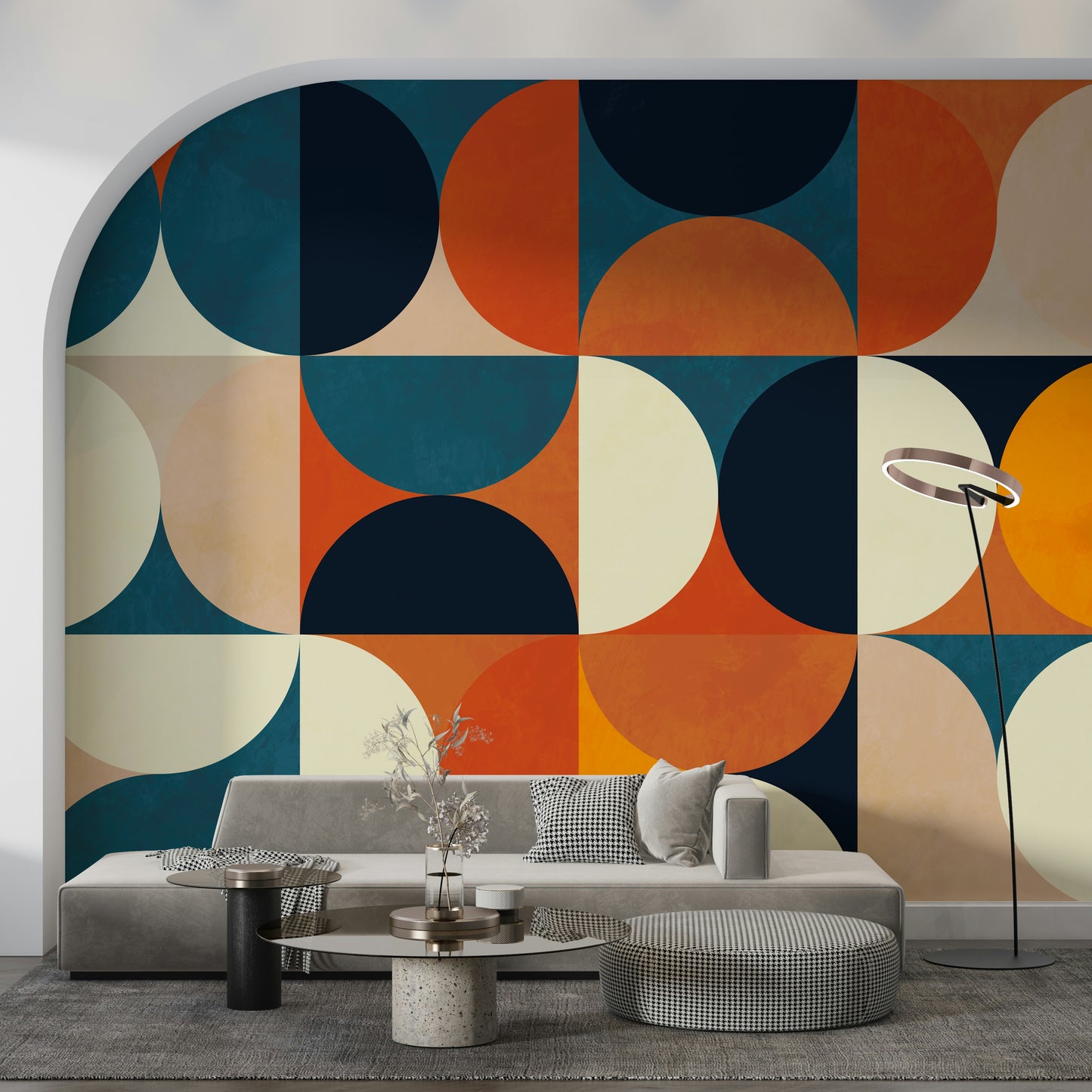 Retro Circles Wall Mural - 2861715
