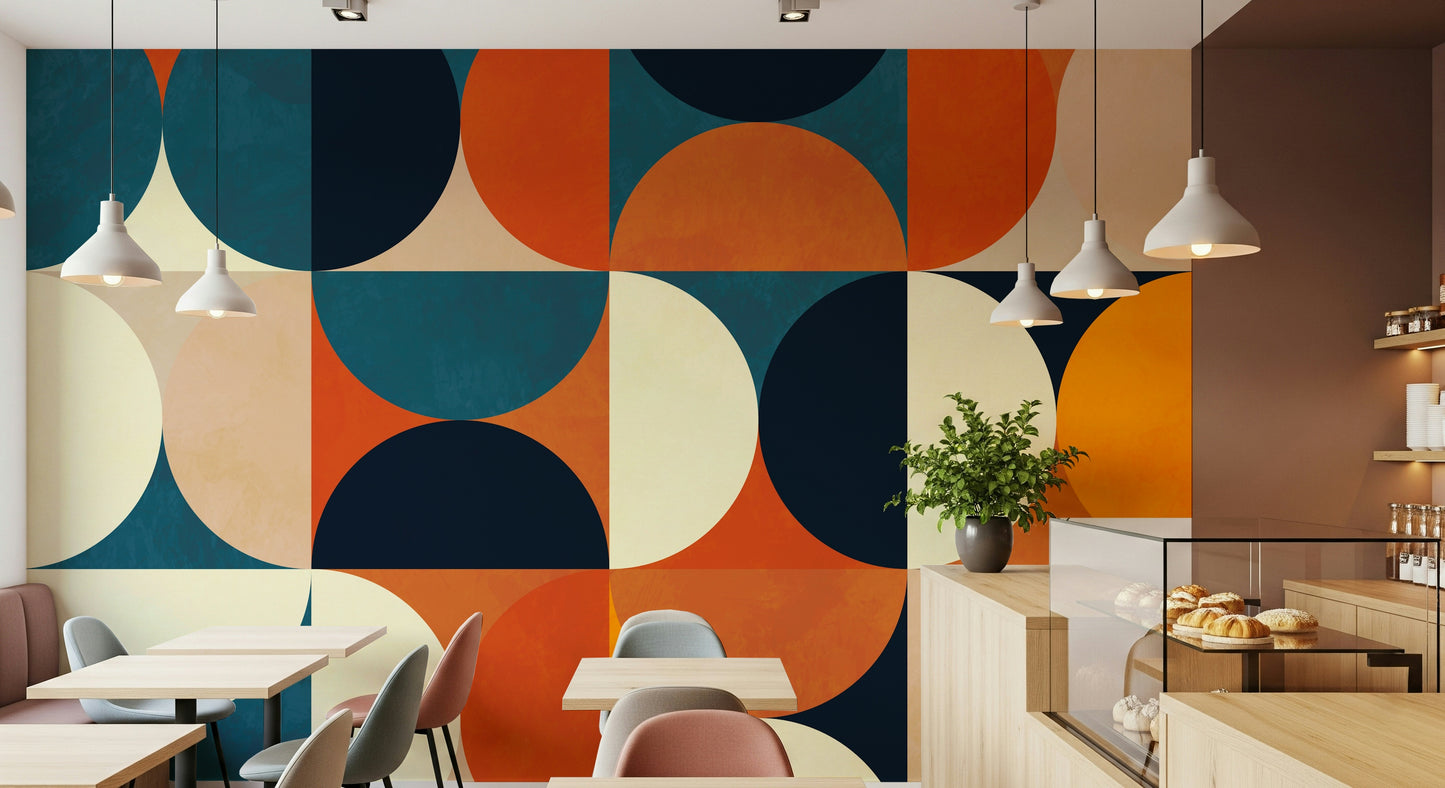 Retro Circles Wall Mural - 2861715