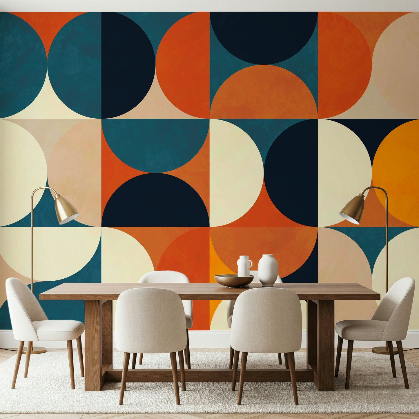 Retro Circles Wall Mural - 2861715