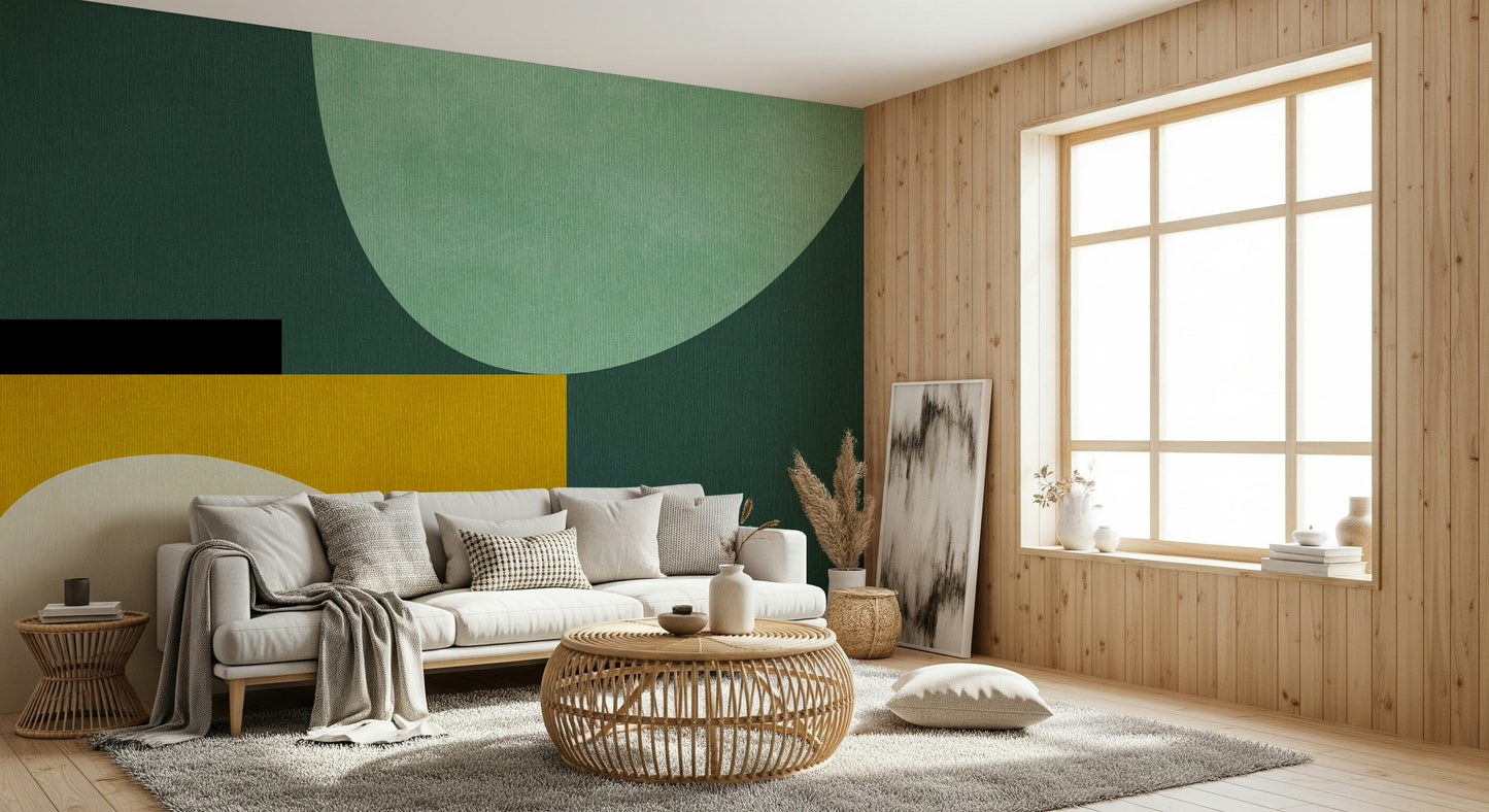 Minimalist Curves Wall Mural - 2858615