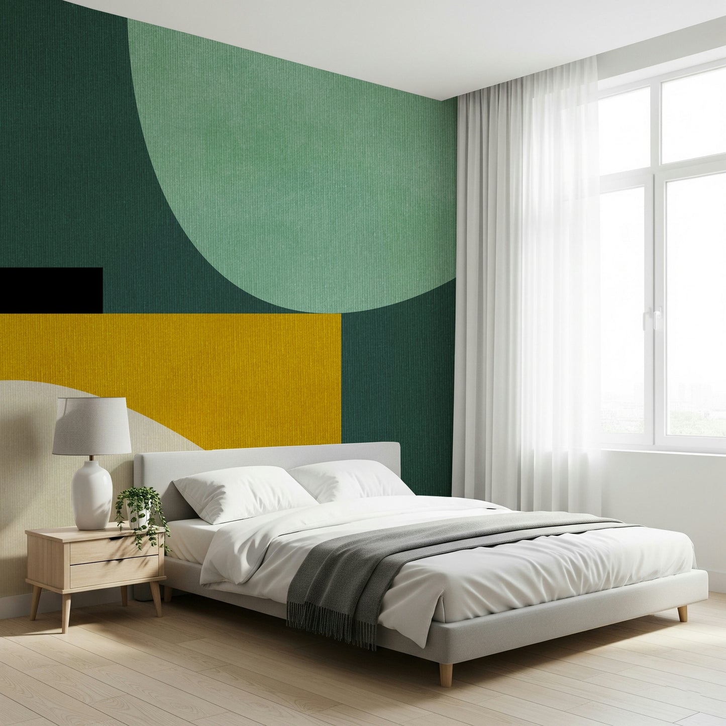 Minimalist Curves Wall Mural - 2858615