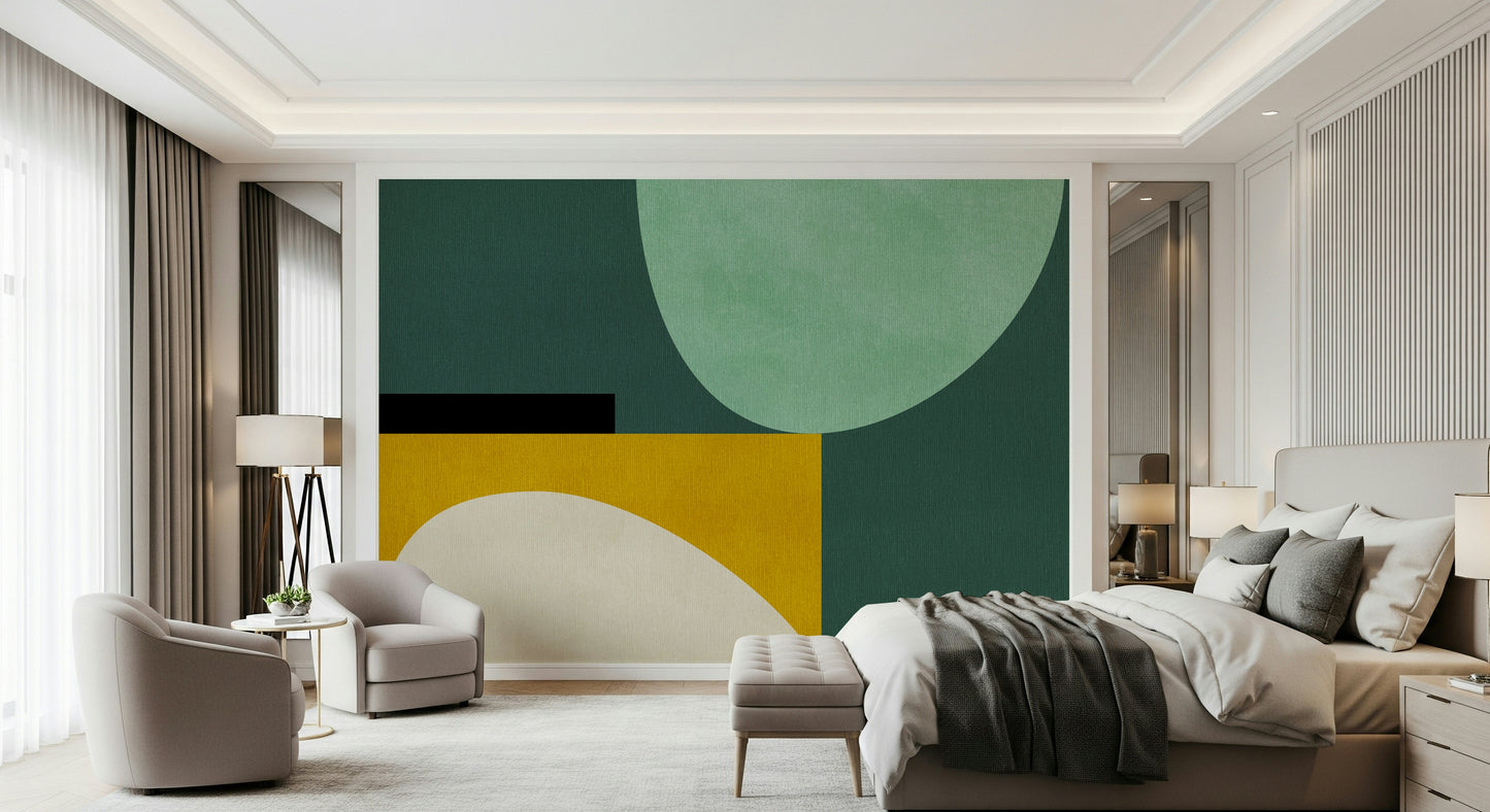 Minimalist Curves Wall Mural - 2858615