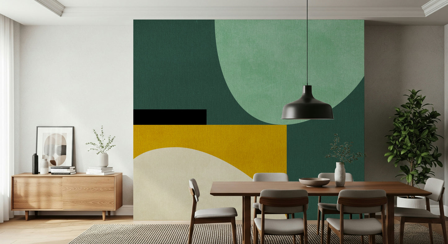 Minimalist Curves Wall Mural - 2858615