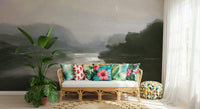 An artistic nature inspired mural for home decor.