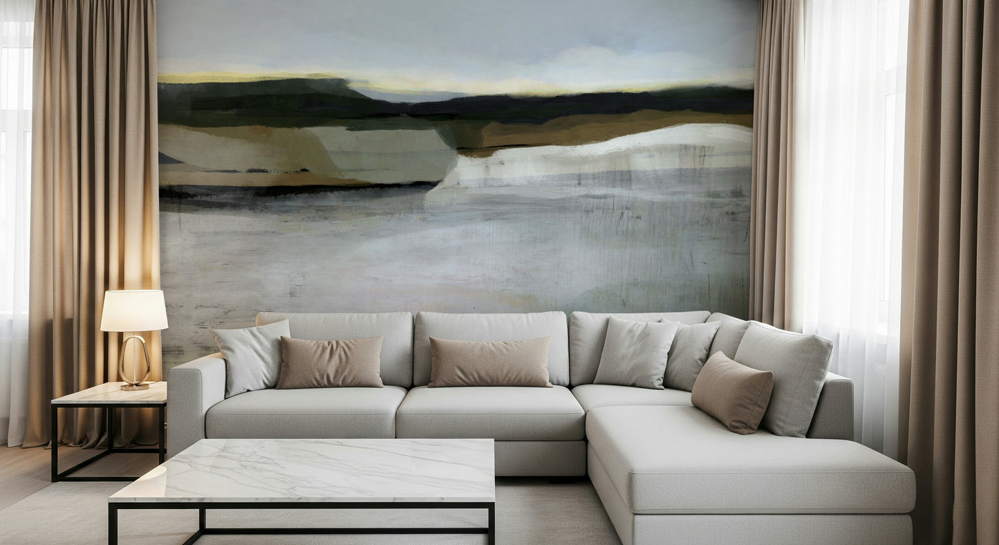 A serene flowing design wall mural for your decor.