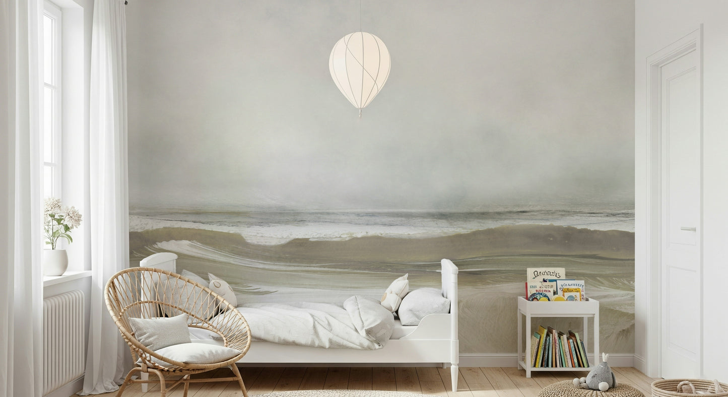 A serene flowing water wall mural for your decor.