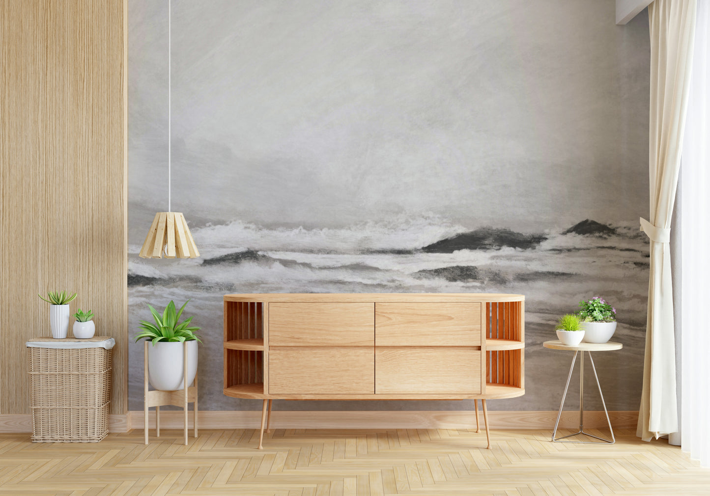 Misty Coast Wall Mural -2923035