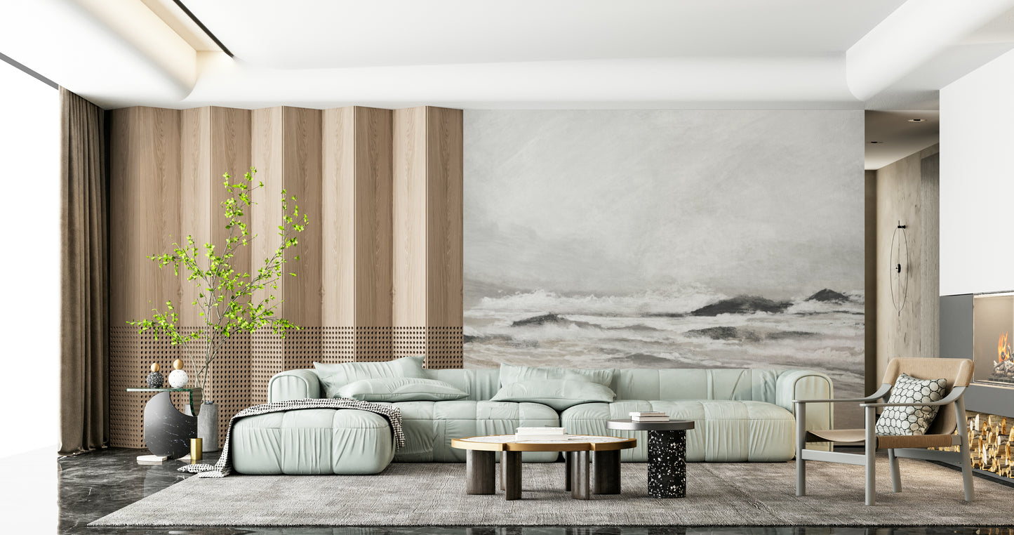 Misty Coast Wall Mural -2923035