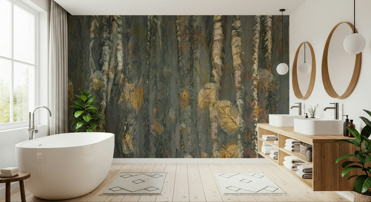 Birchwood's Embrace Wall Mural