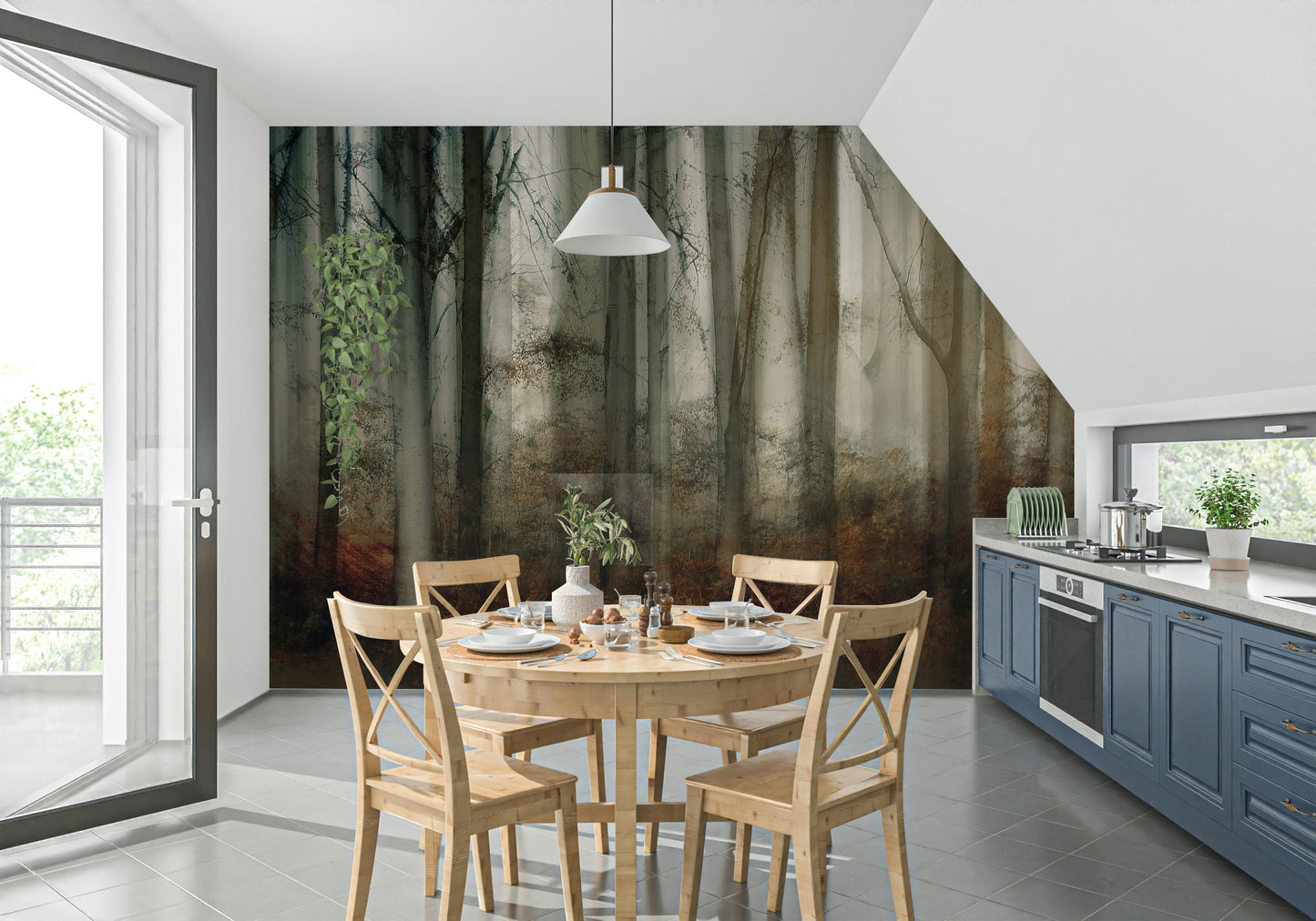 Enchanted Forest Haze Wall Mural -2109985