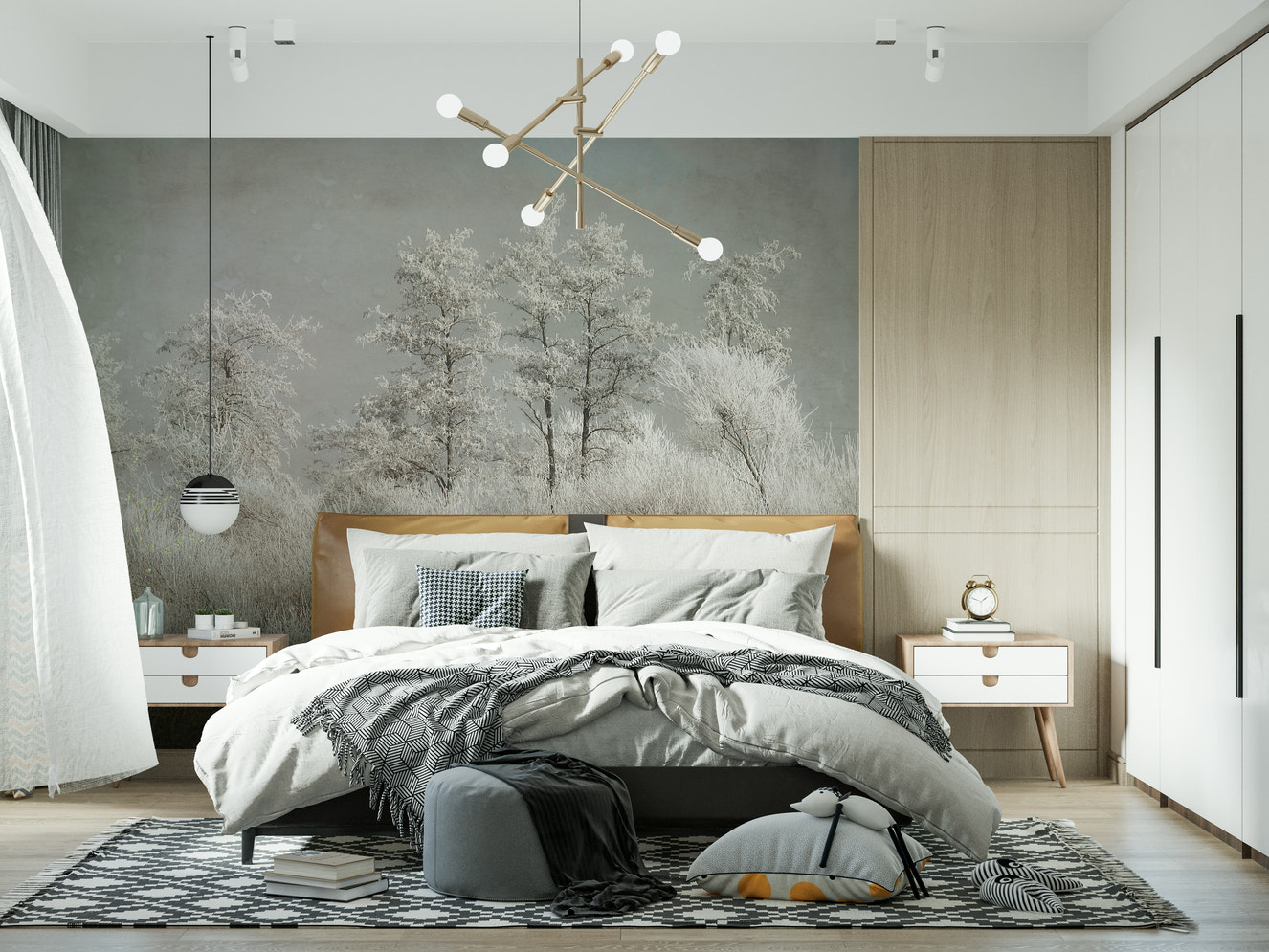 Frosted Stillness Wall Mural -1646833