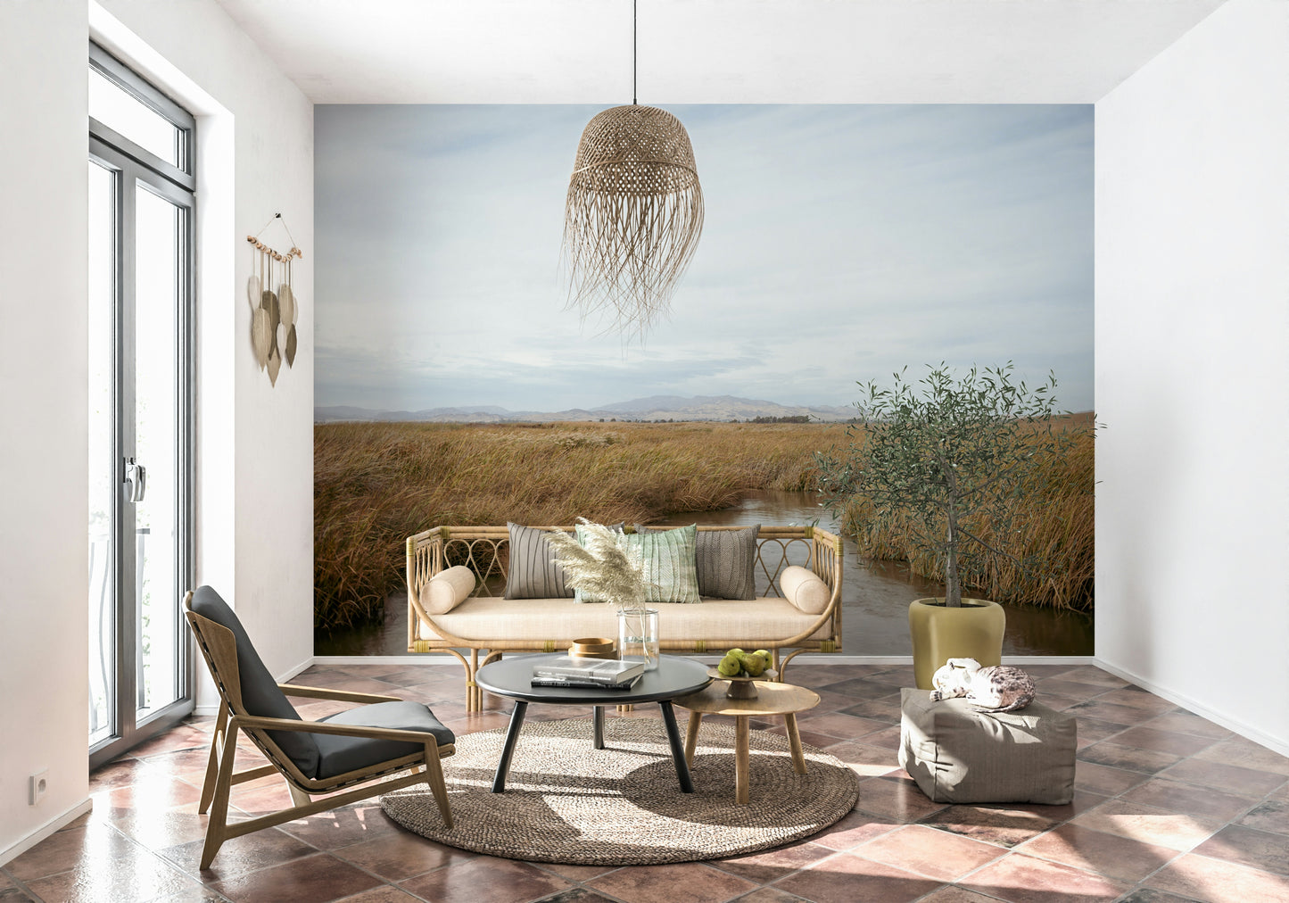 Tranquil Marsh View Wall Mural -2670006