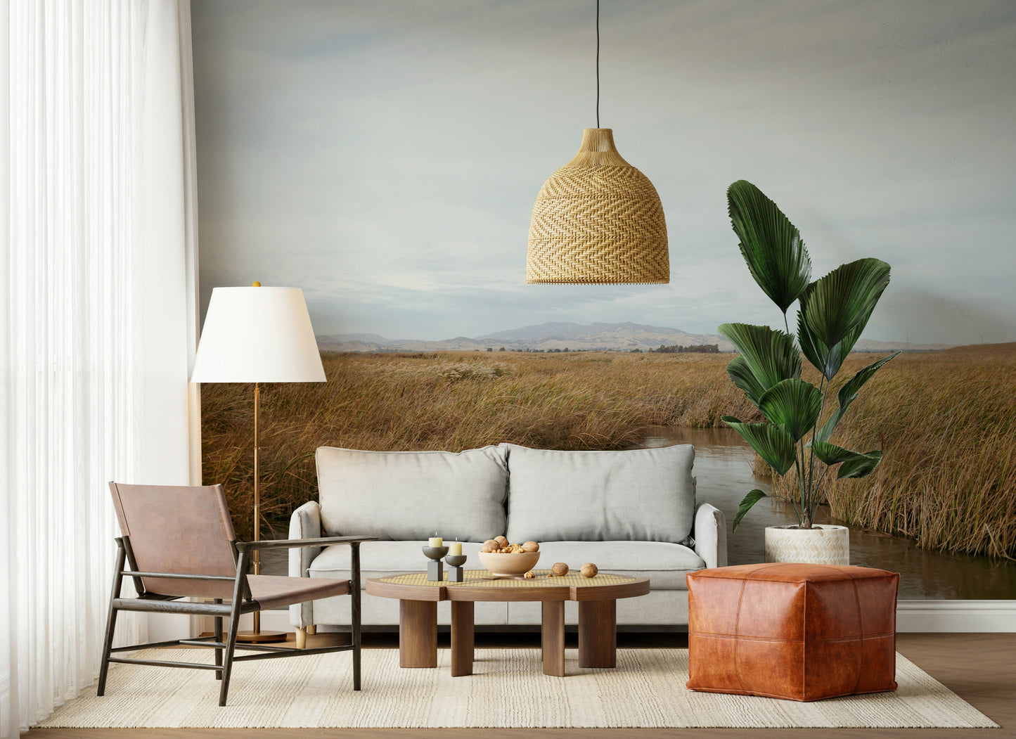 Tranquil Marsh View Wall Mural -2670006