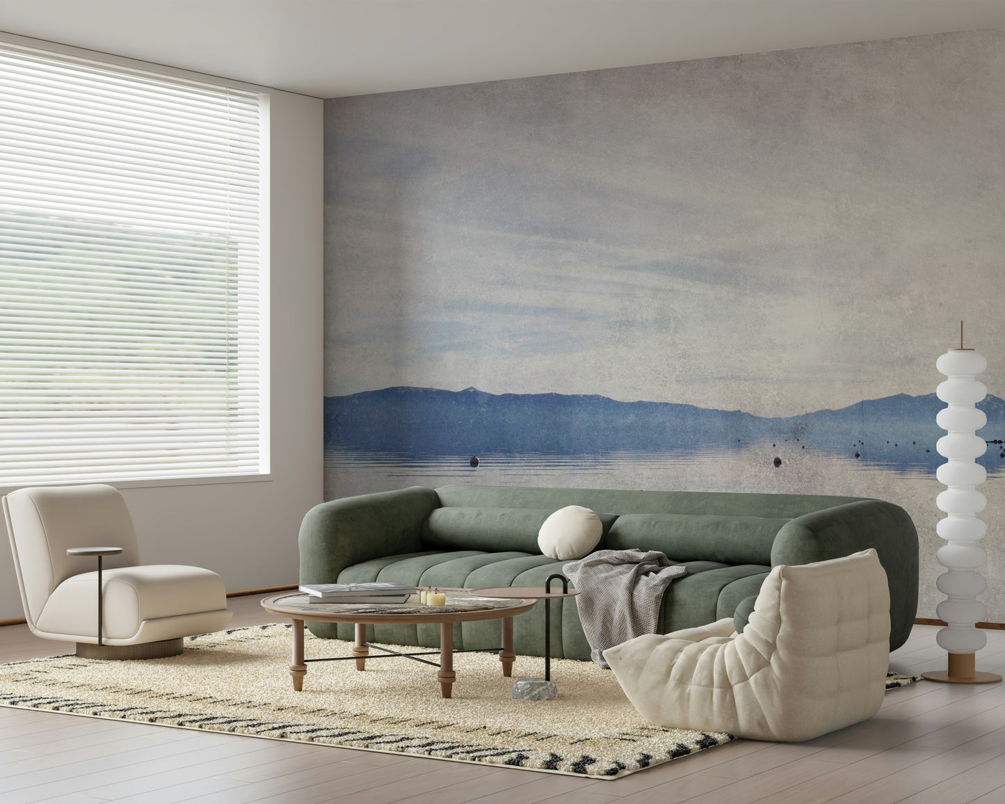 Serene Lake Vista Wall Mural -2671436