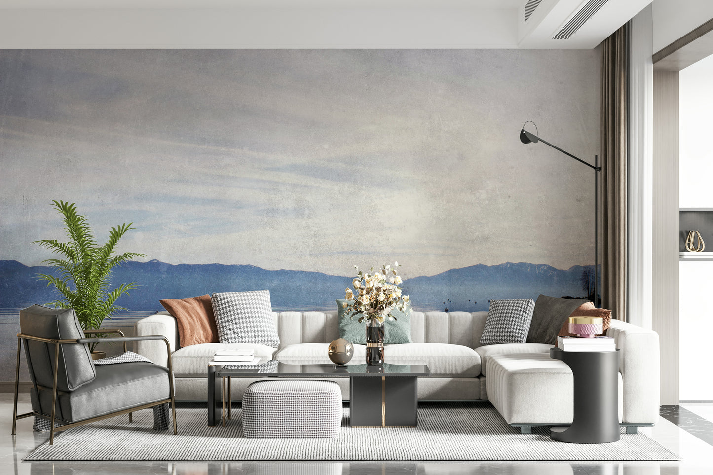 Serene Lake Vista Wall Mural -2671436