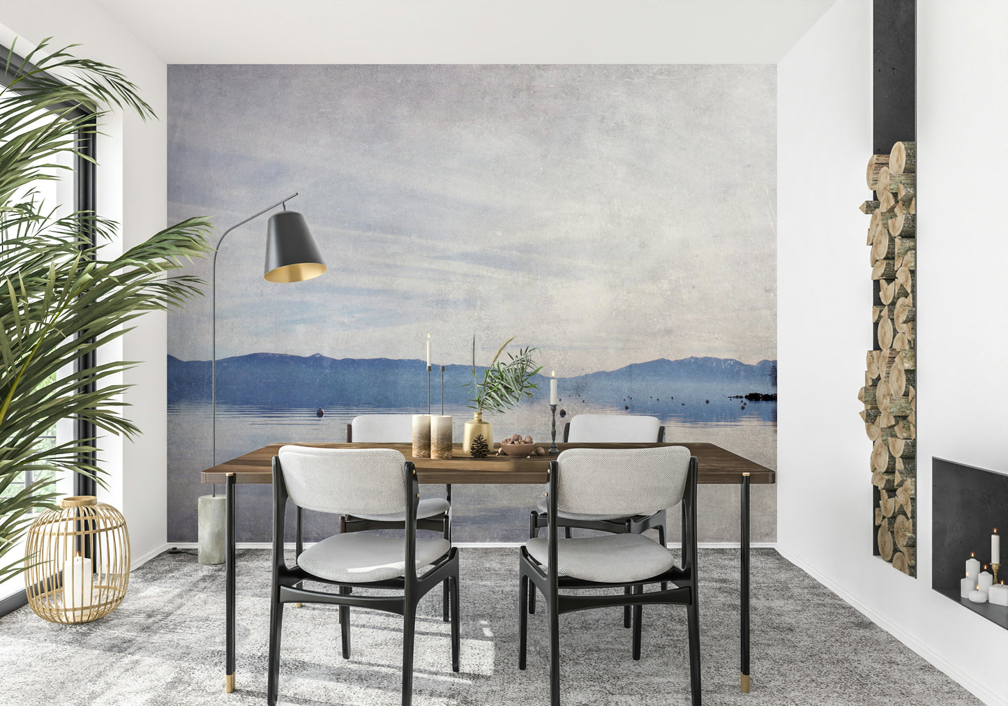 Serene Lake Vista Wall Mural -2671436