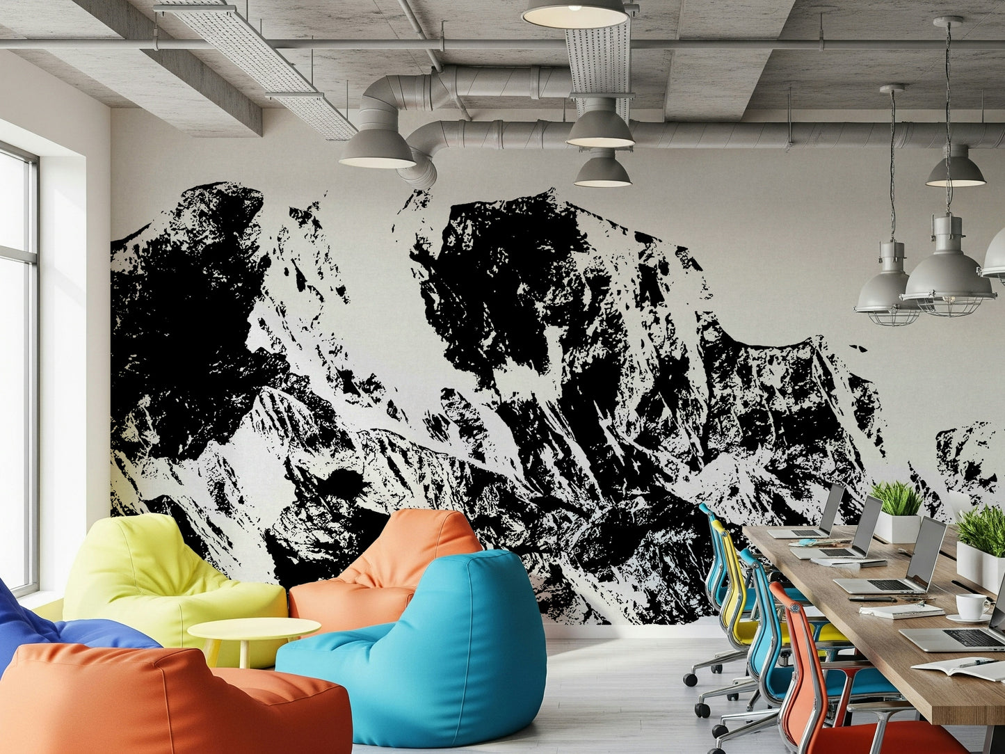 Ink Mountain Ascent Wall Mural -2594673