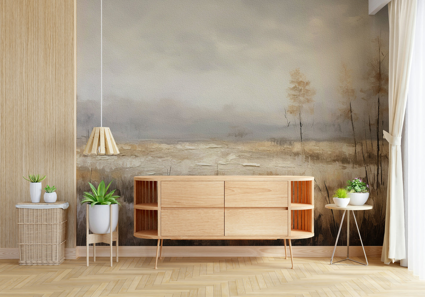 Ethereal Autumnal Meadow Wall Mural -2816792