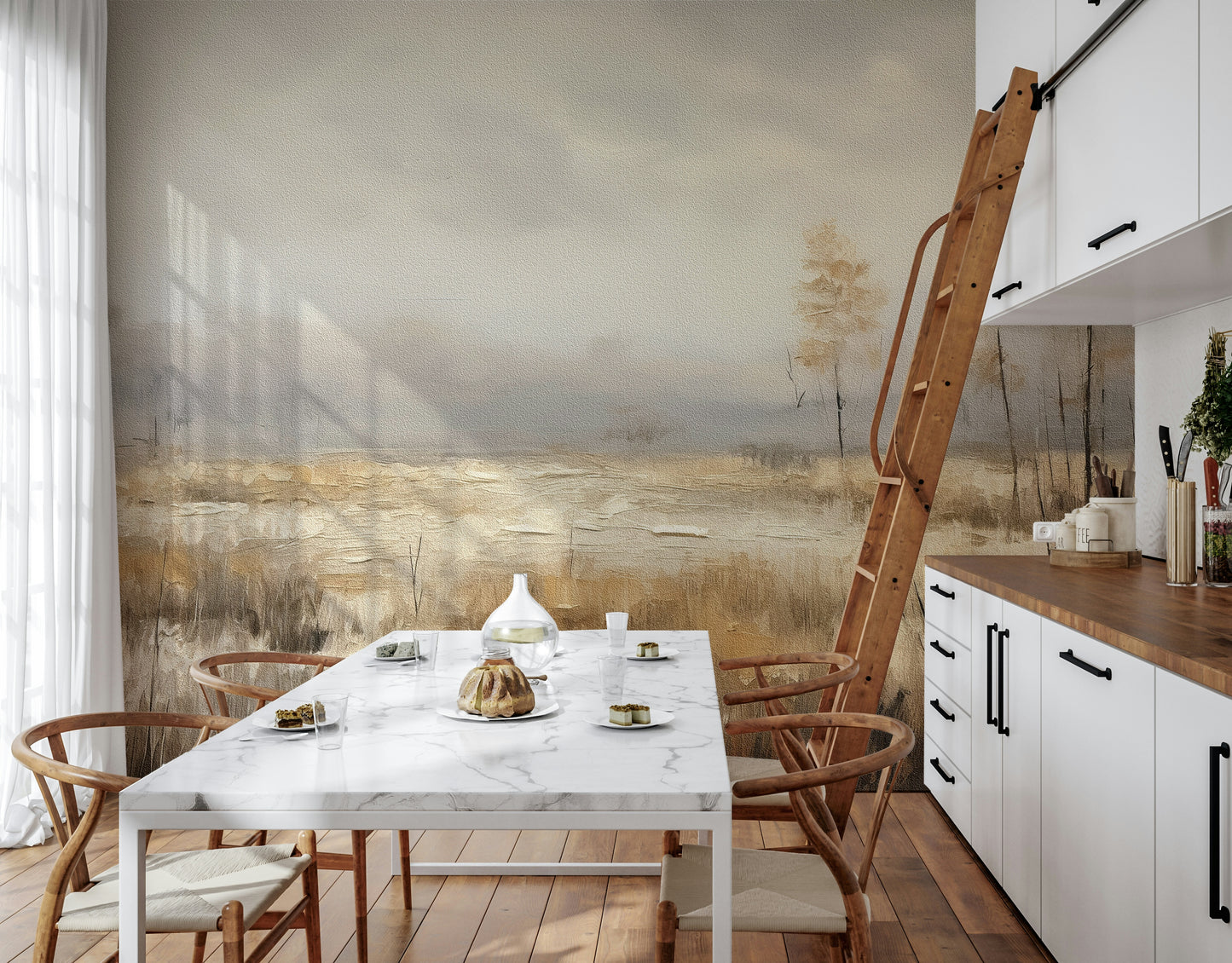 Ethereal Autumnal Meadow Wall Mural -2816792