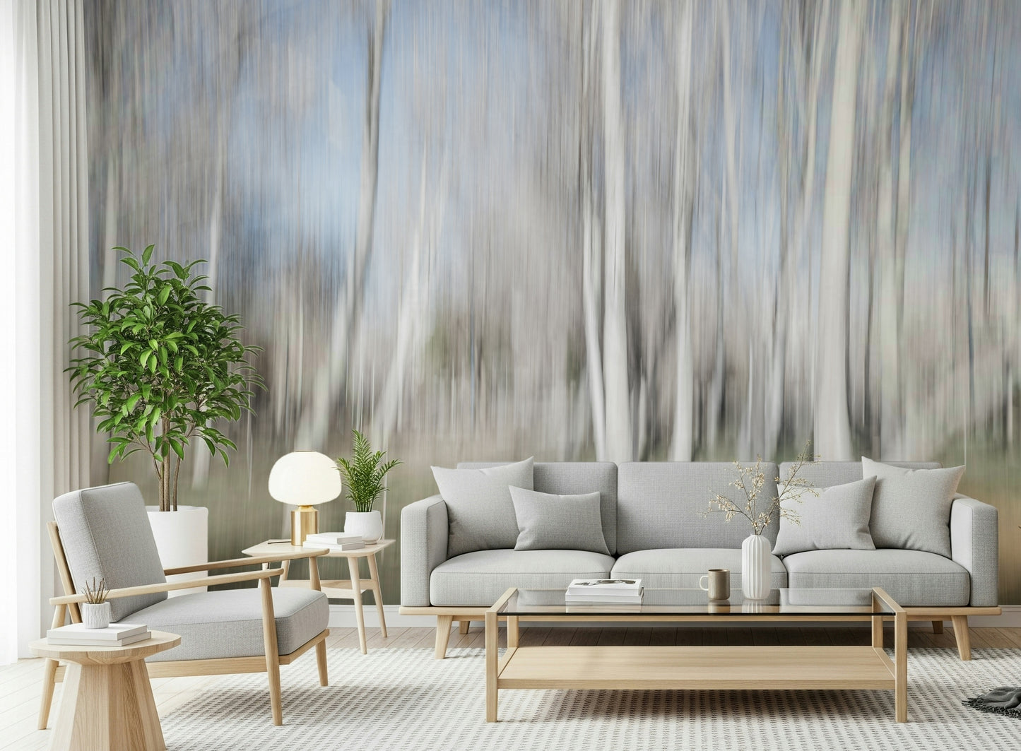 Ethereal Forest Light Wall Mural -2682331