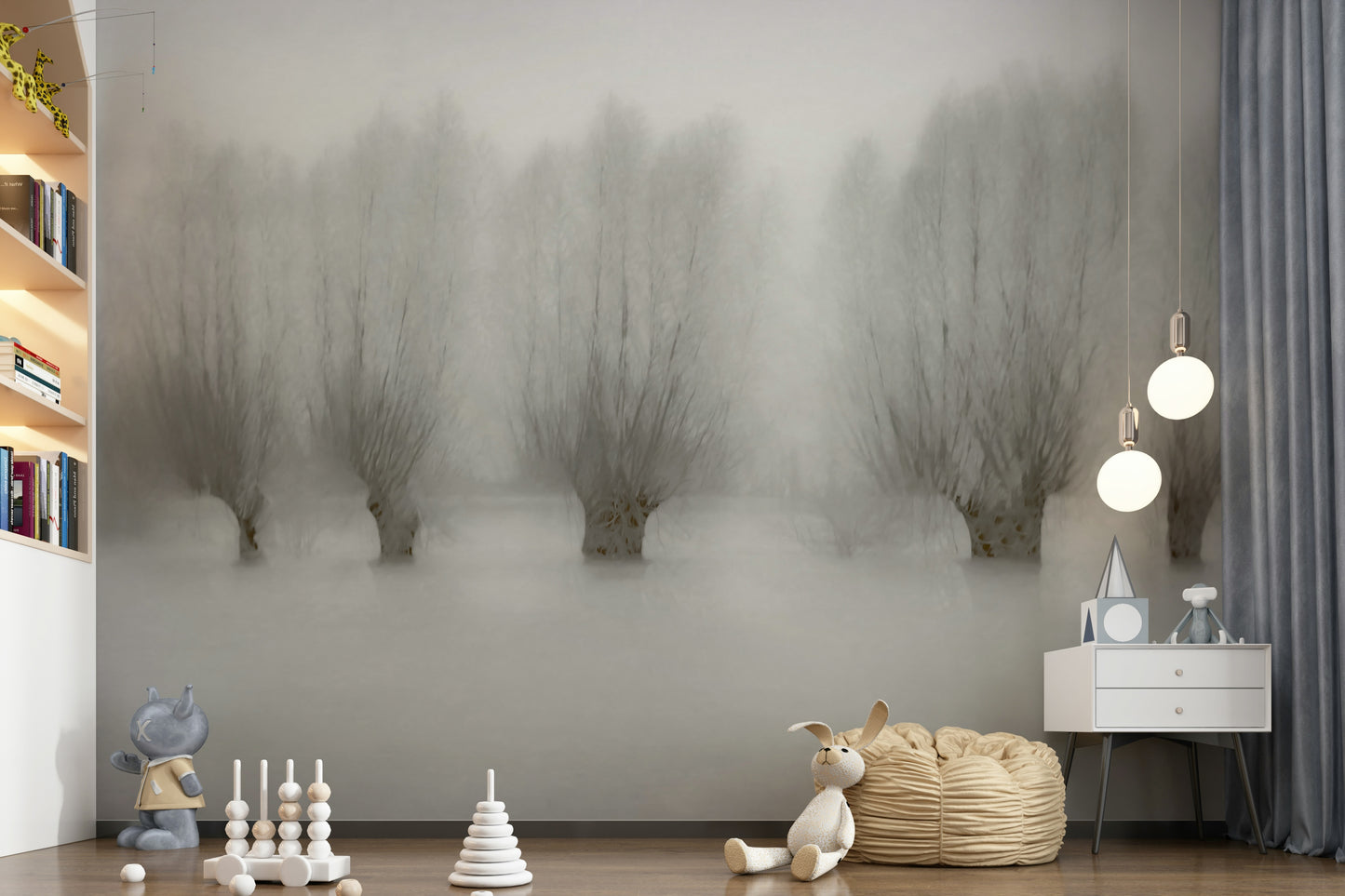 Misty Grove Serenity Wall Mural -1471005