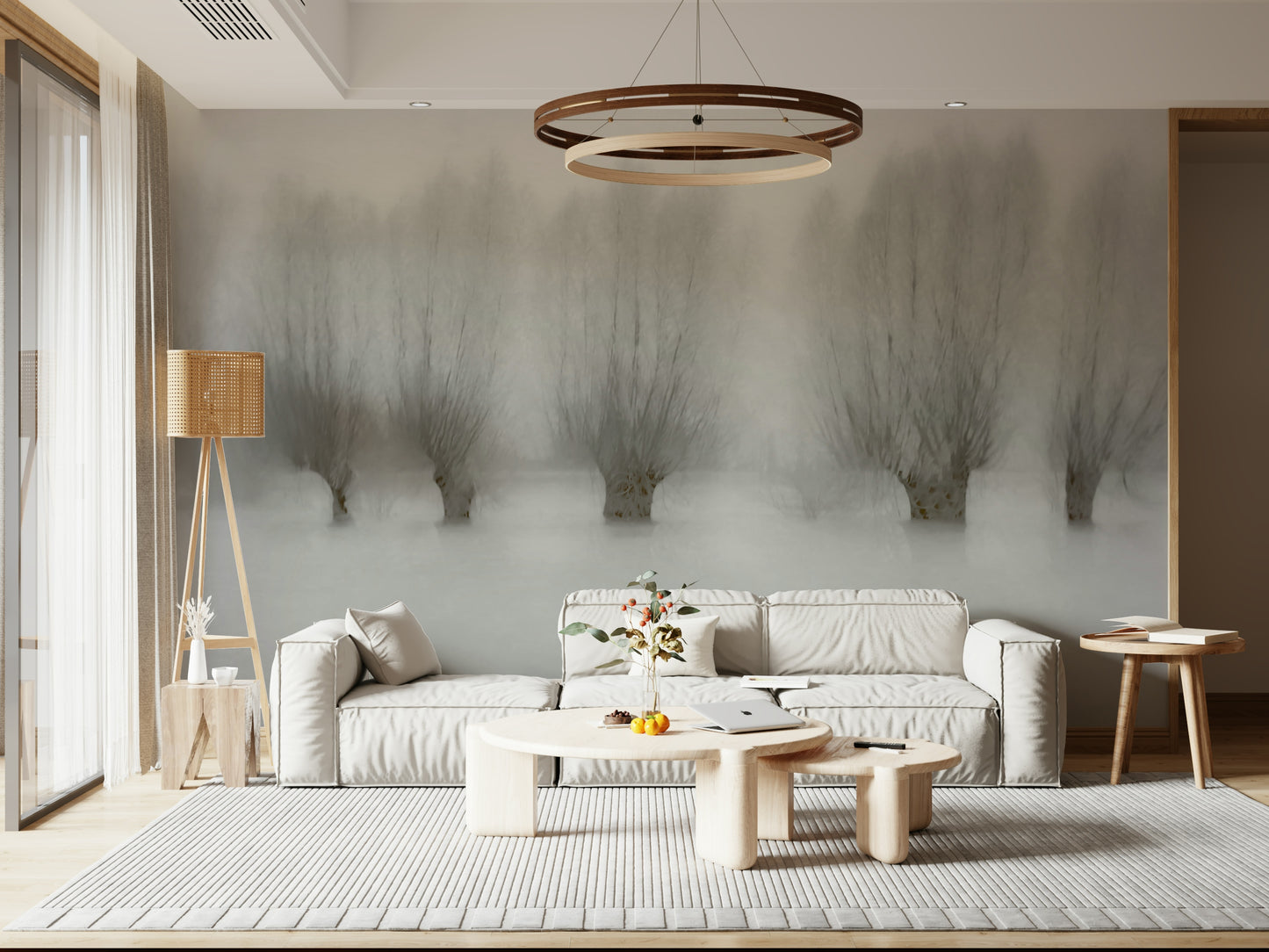 Misty Grove Serenity Wall Mural -1471005