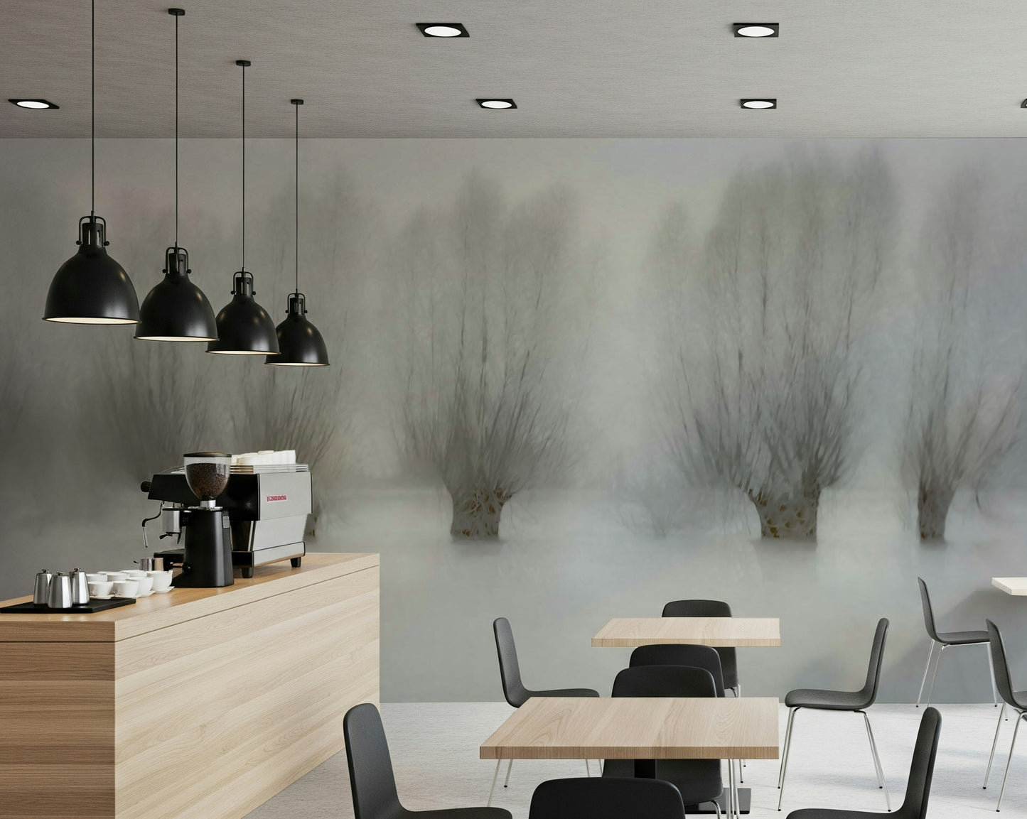 Misty Grove Serenity Wall Mural -1471005