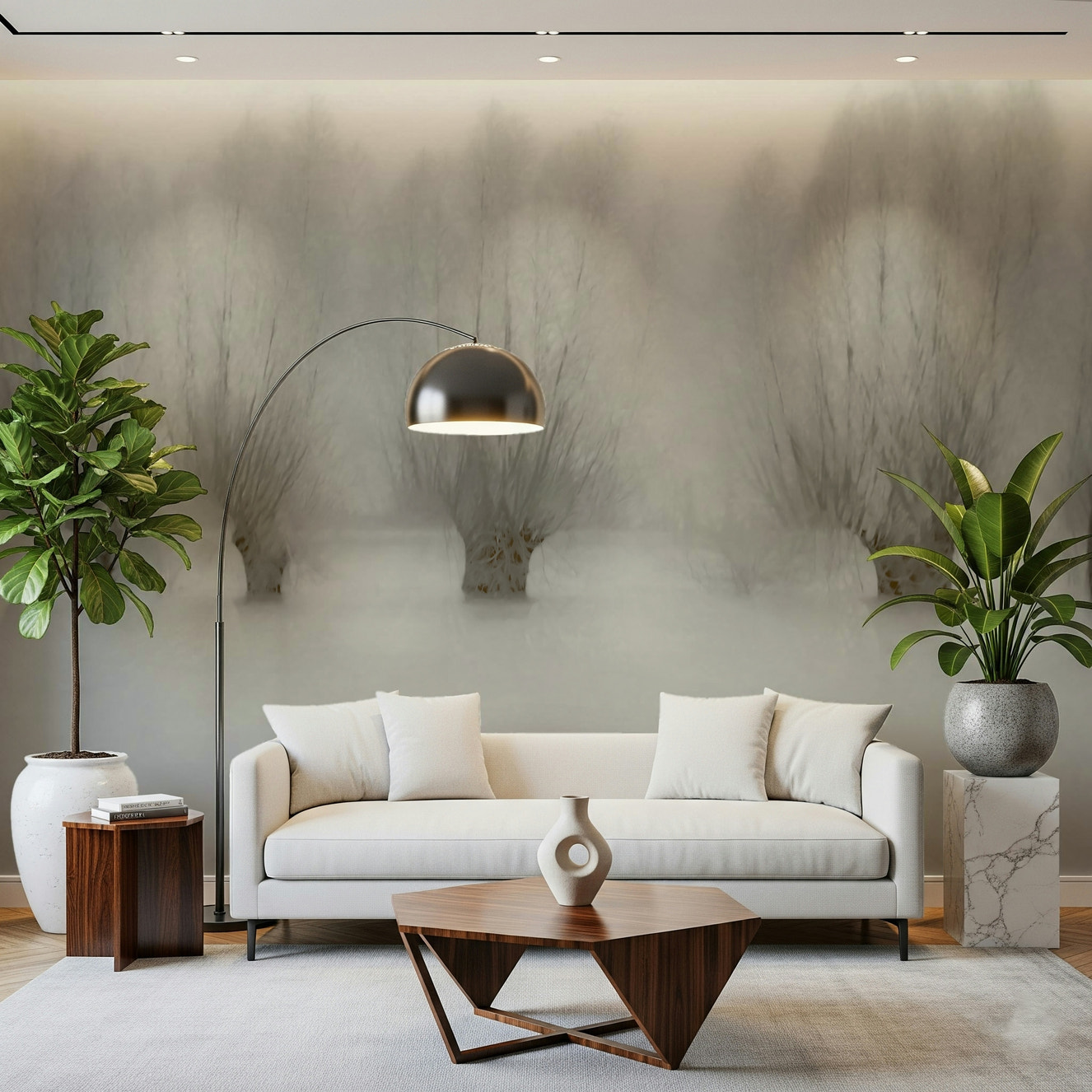 Misty Grove Serenity Wall Mural -1471005