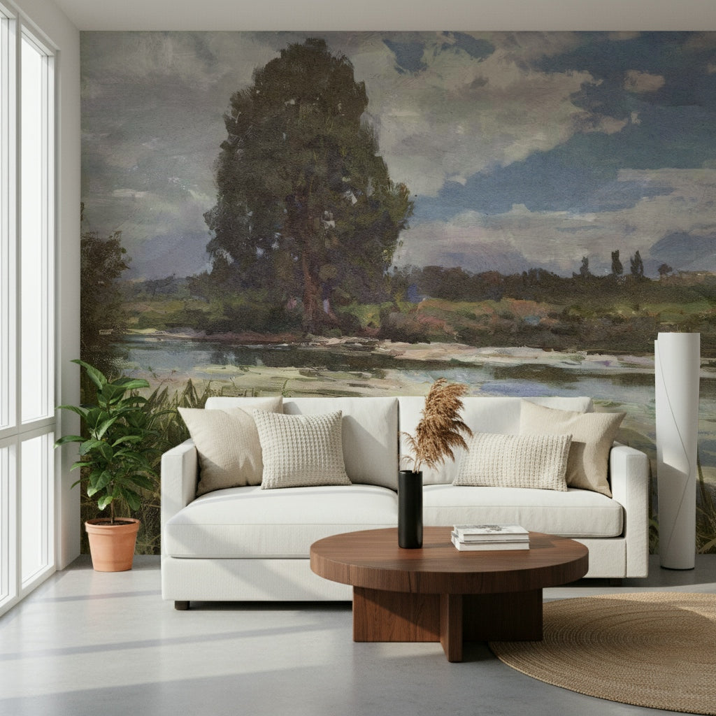 Riverbank Reverie Wall Mural -2834889