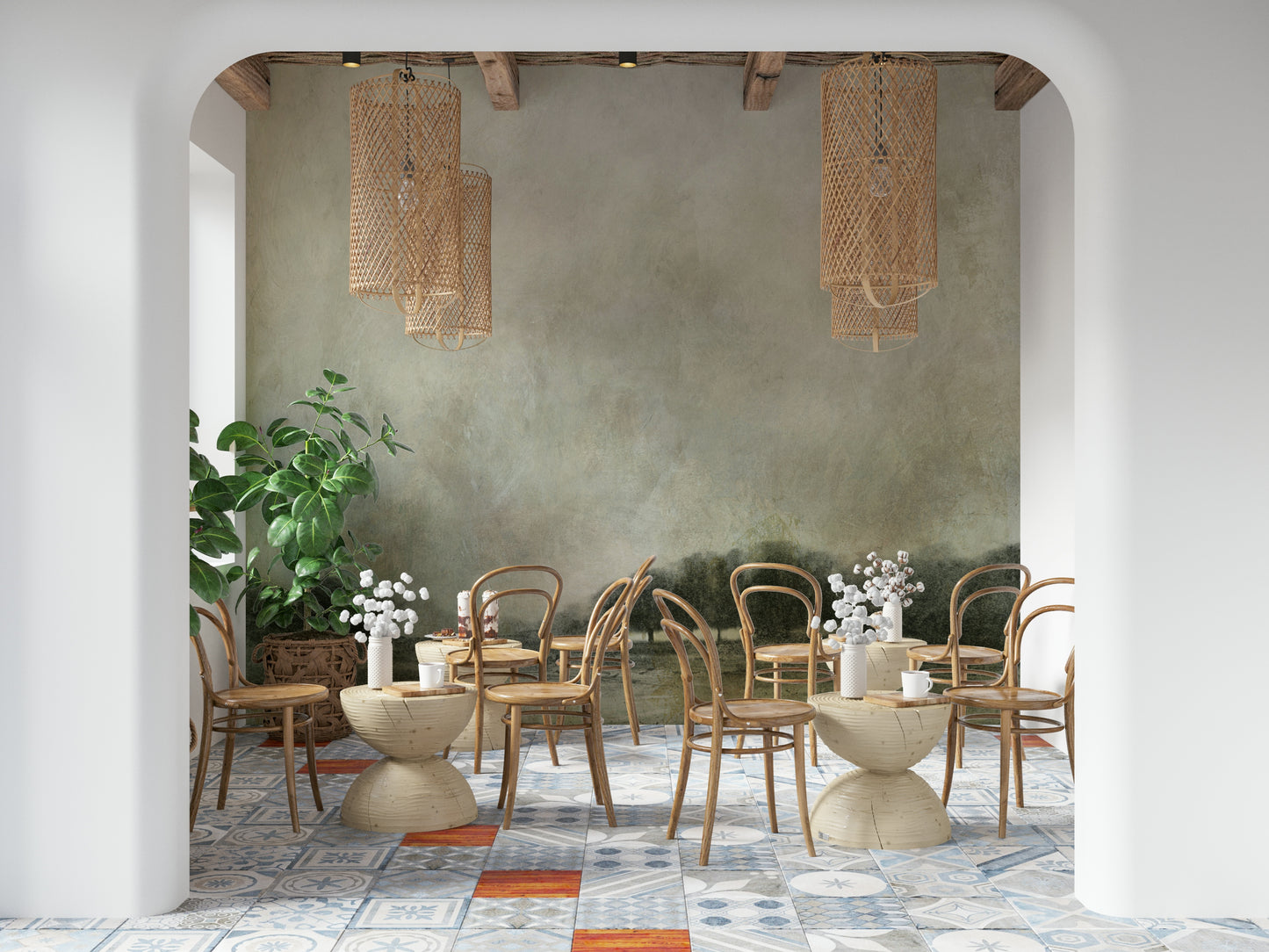 Tranquil Shoreline Wall Mural -2812774