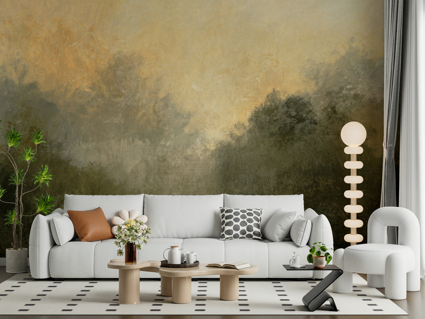 Golden Valley Haze Wall Mural -2803059