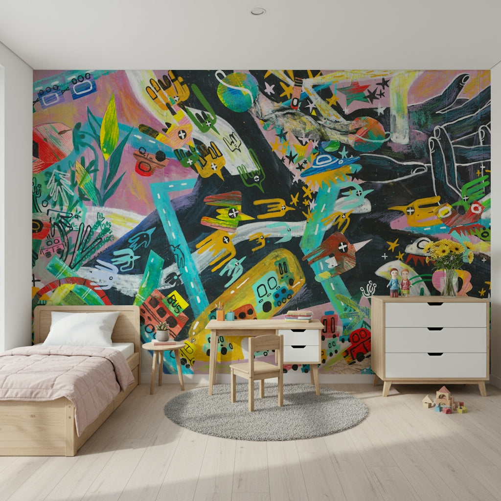 Urban Sprawl Symphony Wall Mural -2574515