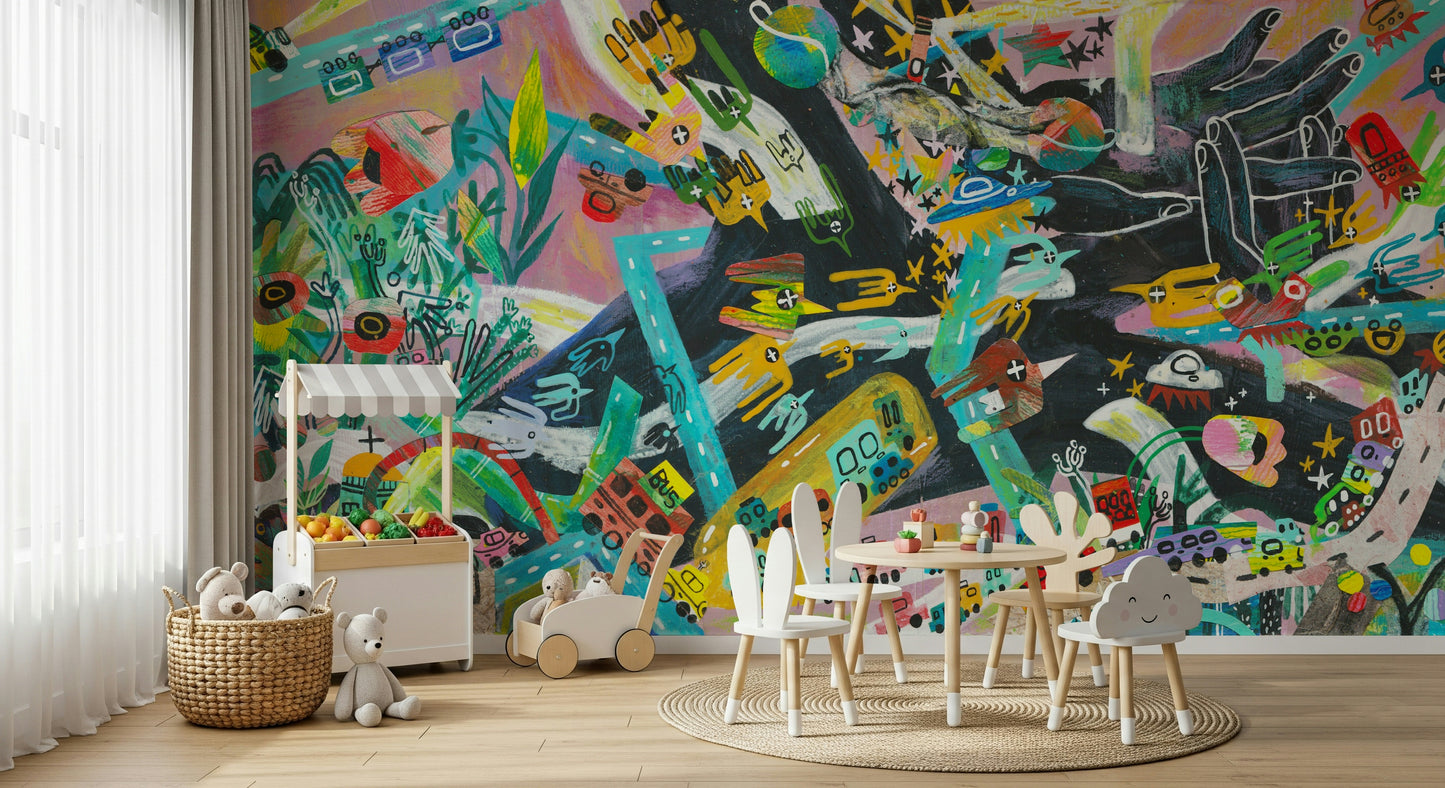 Urban Sprawl Symphony Wall Mural -2574515