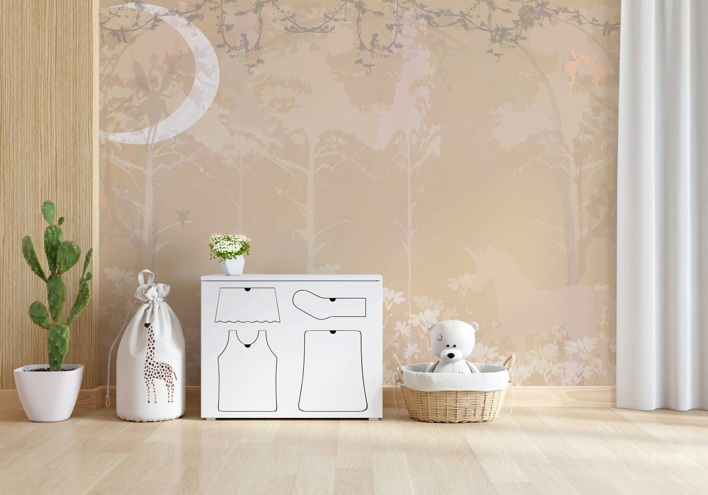 Moonlit Unicorn Grove Wall Mural -2721563