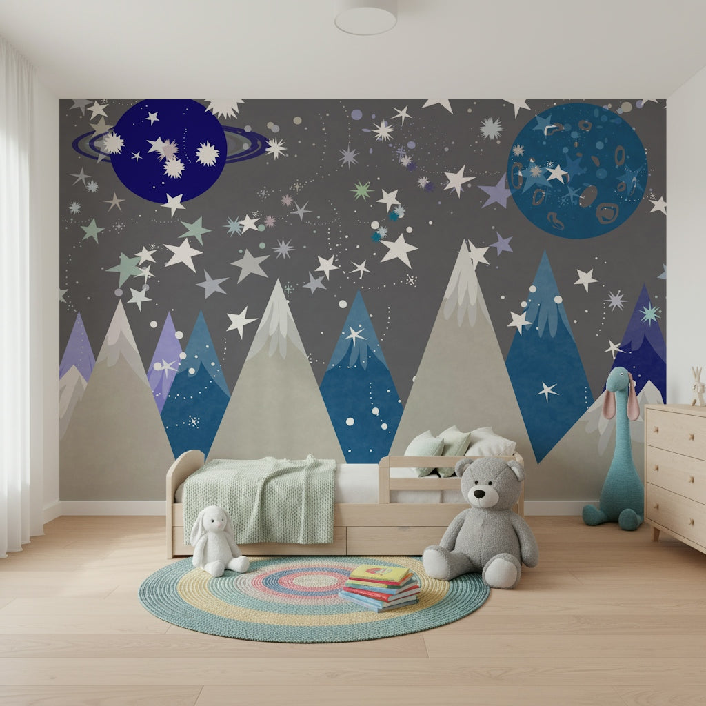 Starry Mountain Dreams Wall Mural -2719923