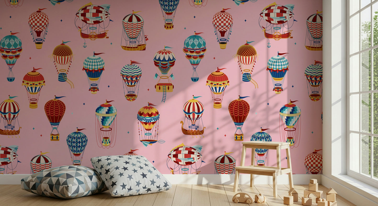 Vintage Balloon Voyage Wall Mural -2735488