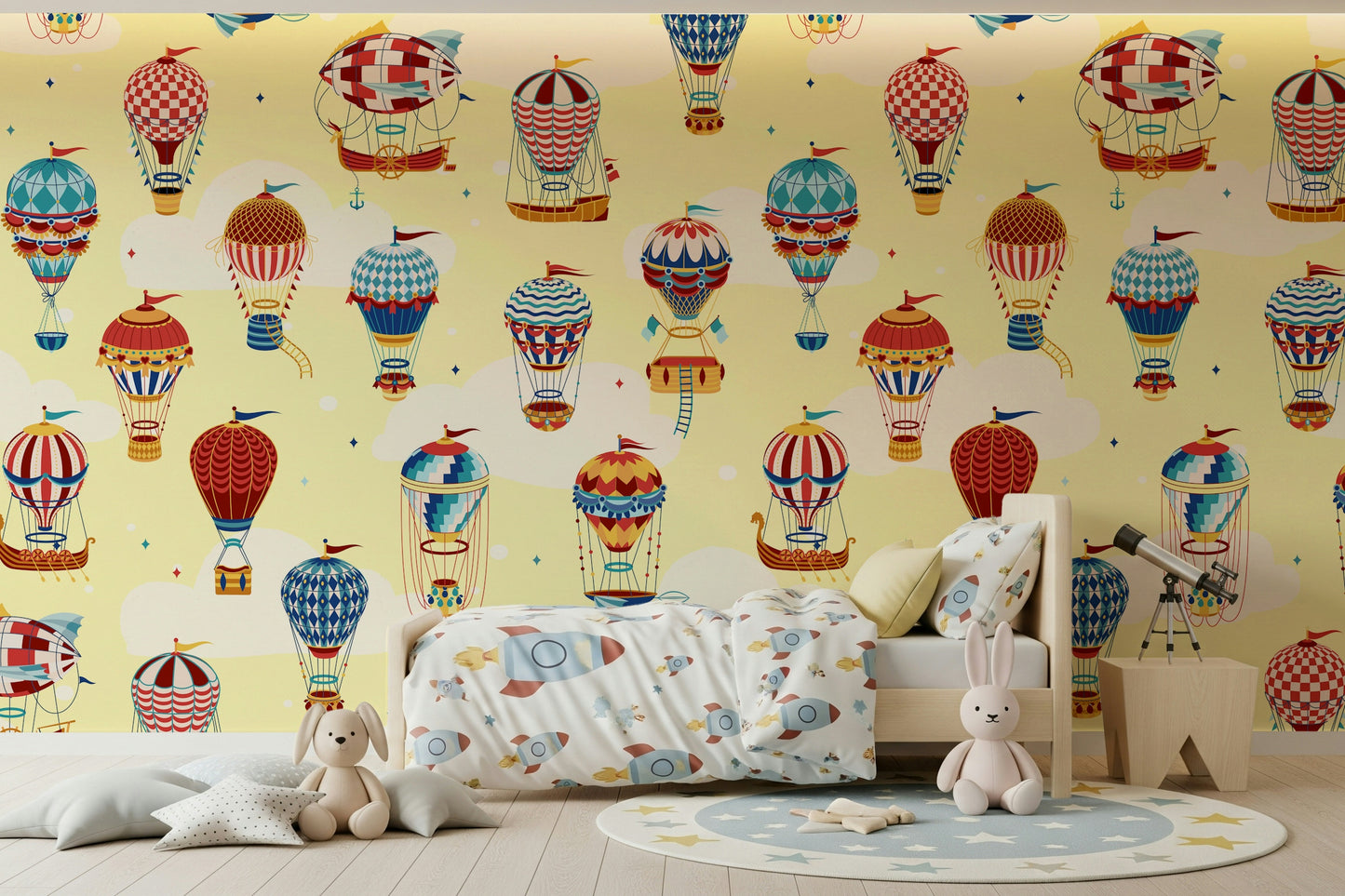 Up, Up, and Away Balloons Wall Mural -2735492
