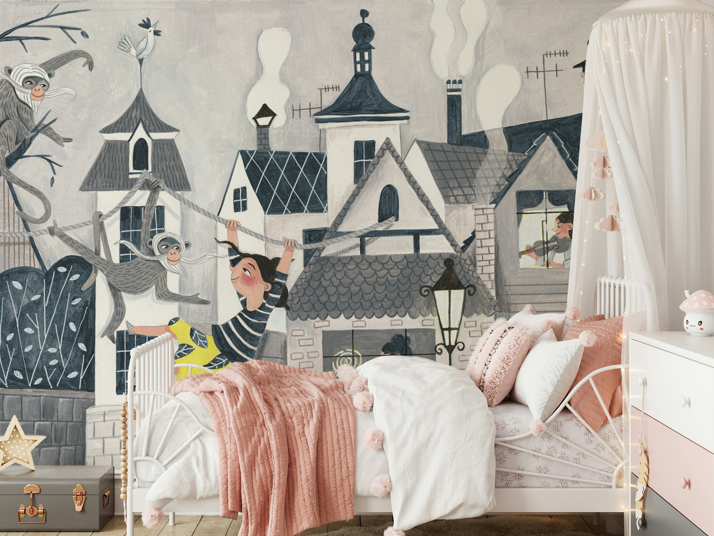 Town Swing Adventure Wall Mural -2663434