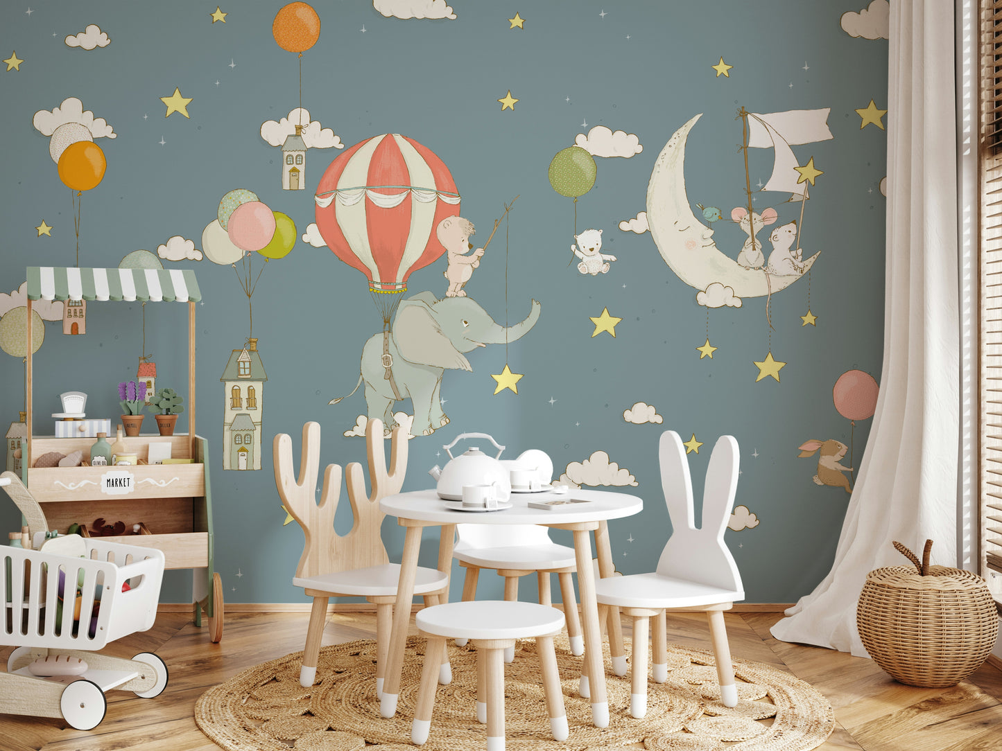 Dreamy Sky Friends Wall Mural -2759471