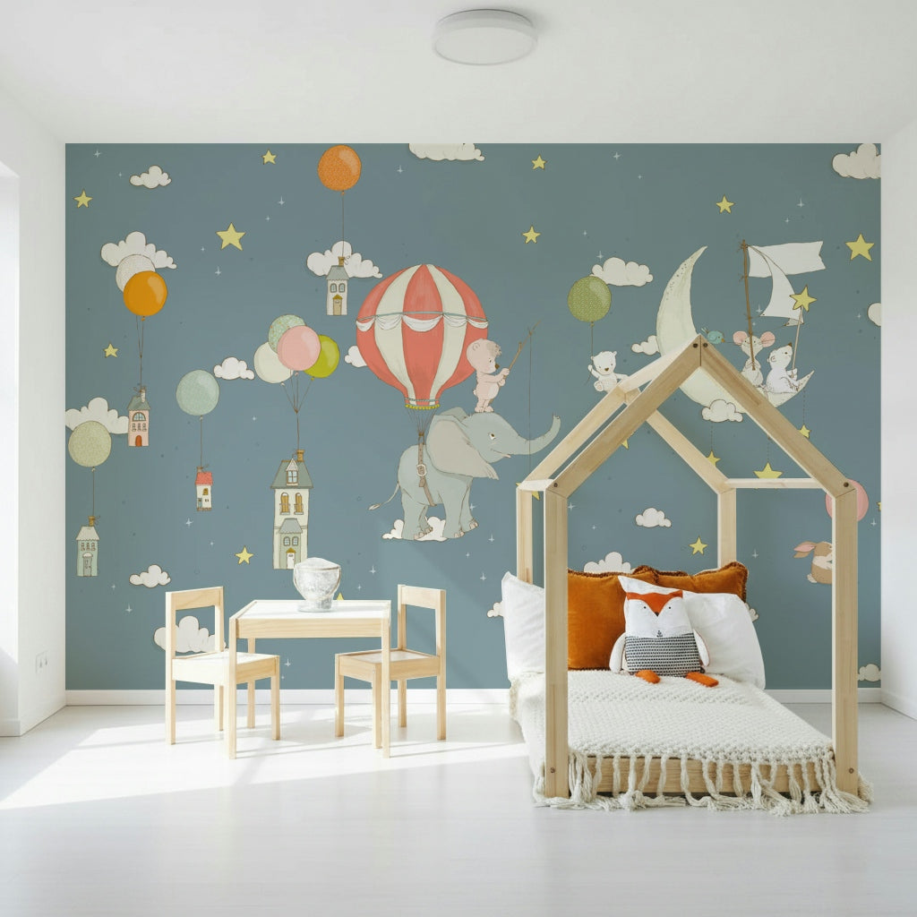 Dreamy Sky Friends Wall Mural -2759471