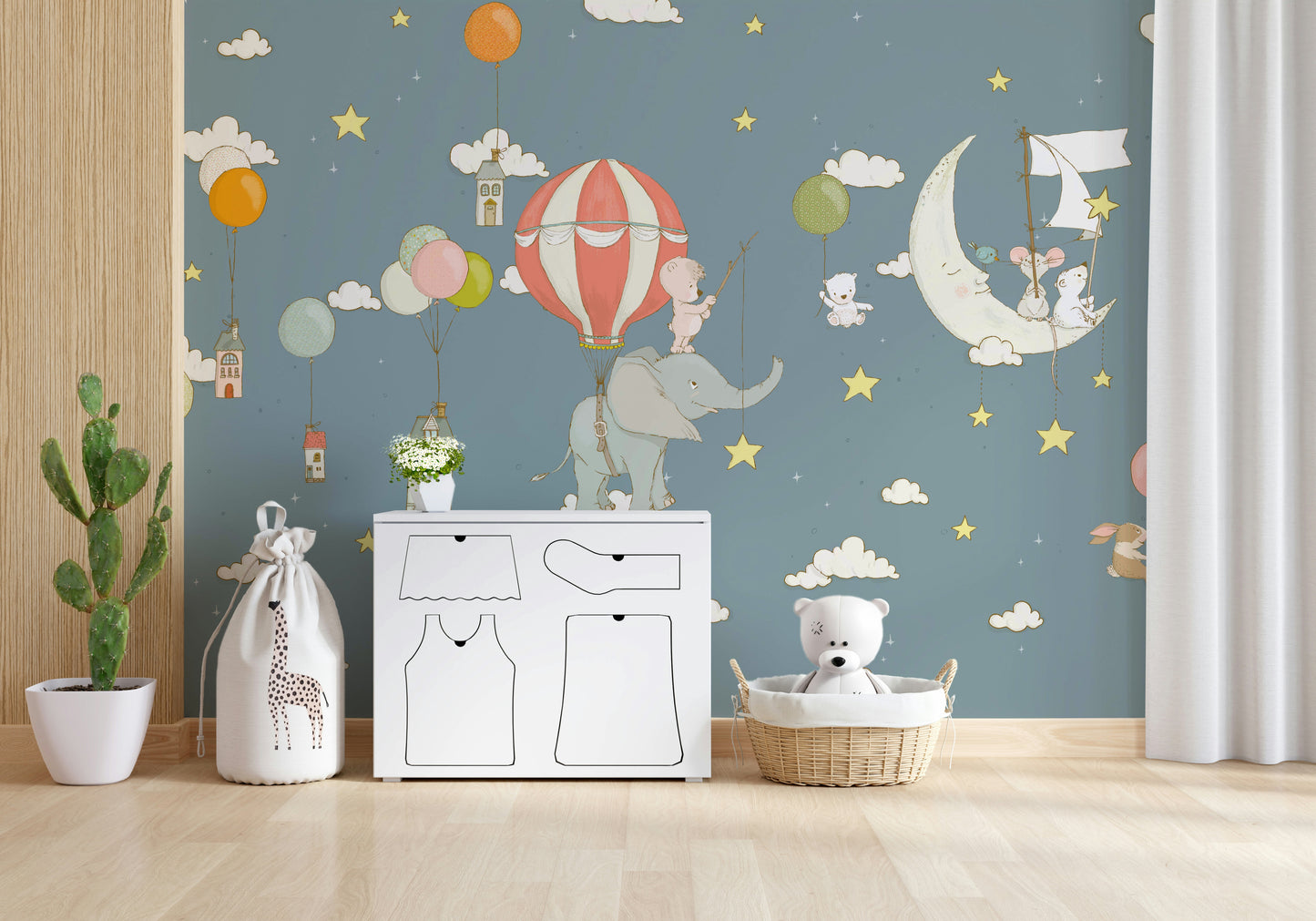 Dreamy Sky Friends Wall Mural -2759471