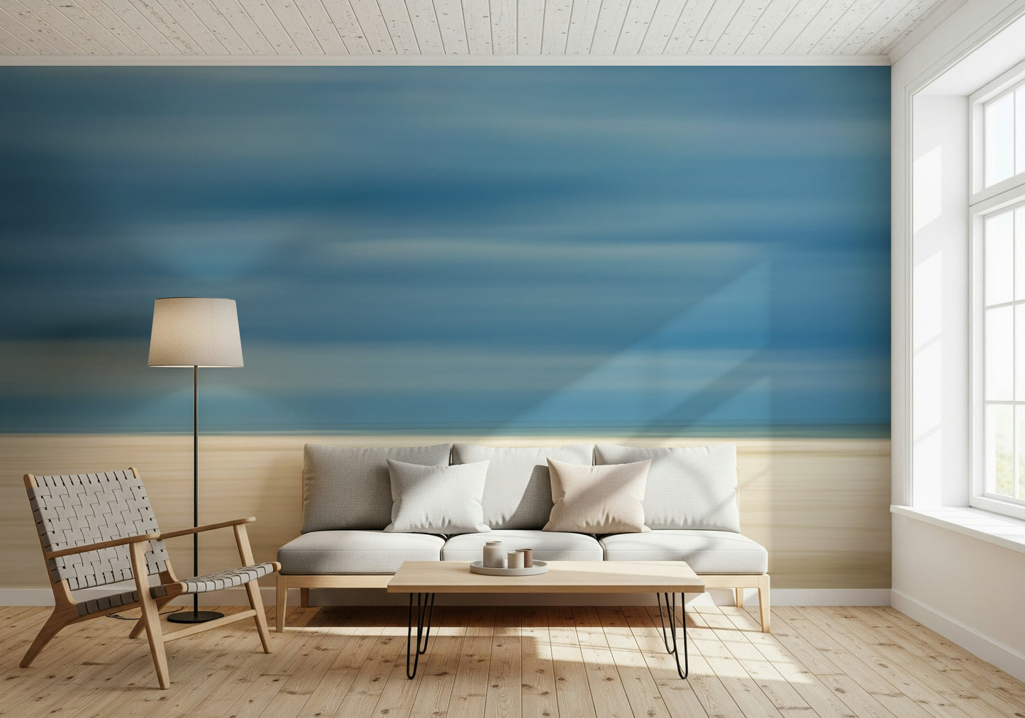 Blurred Beach Serenity Wall Mural -2158001